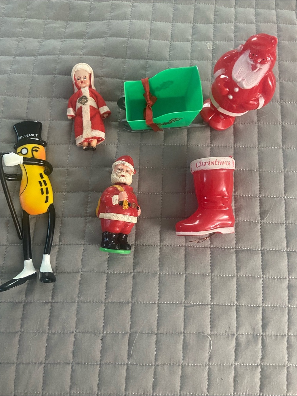 Vintage Christmas and Mr Peanut